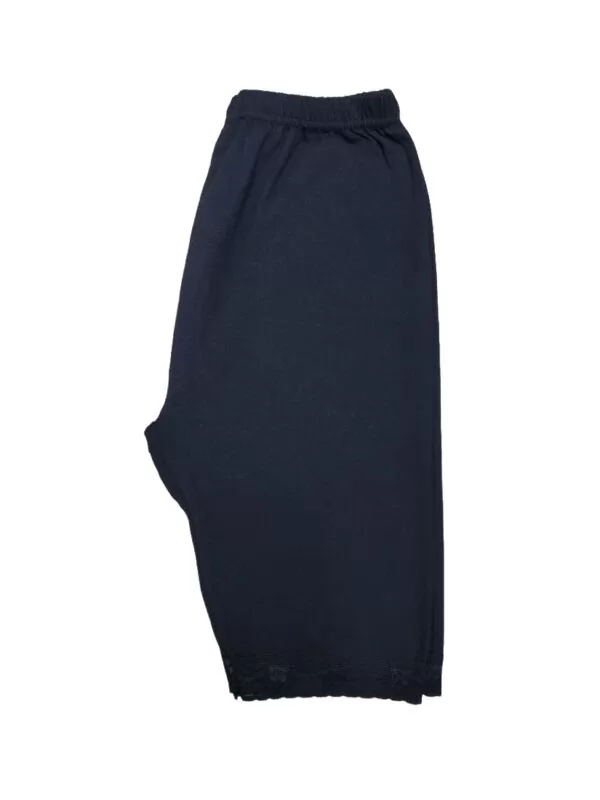 Colant scurt negru cu dantela - imagine 2