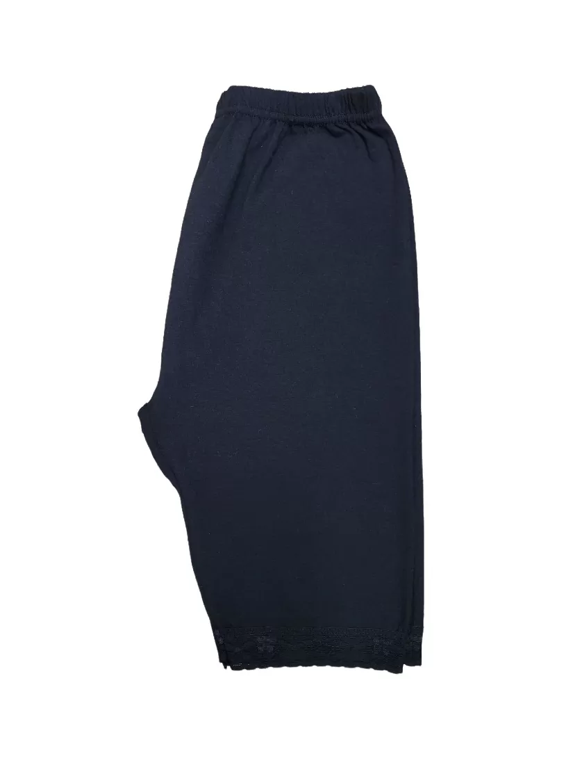 Colant scurt negru cu dantela - imagine 2